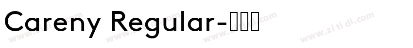 Careny Regular字体转换